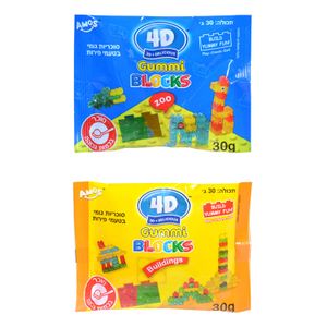 Amos OEM Wholesale China Gummy Manufacturer Hot Sale Multicolor Building Block Candy Gummy Sweets