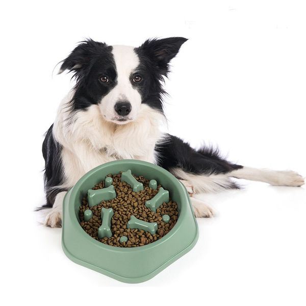 Slow Eating Healthy Design Non Slip Dog Bowl Cat Food Feeding Bowl Pet Slow Feeder for Cats Small Medium Size Dogs