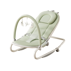 BBCare 2-in-1 Portable Baby Bouncer Seat Rocker Chair Infant 3-Point Harness 0-6 Months 20 Lbs Capacity Bouncers Jumpers Swings