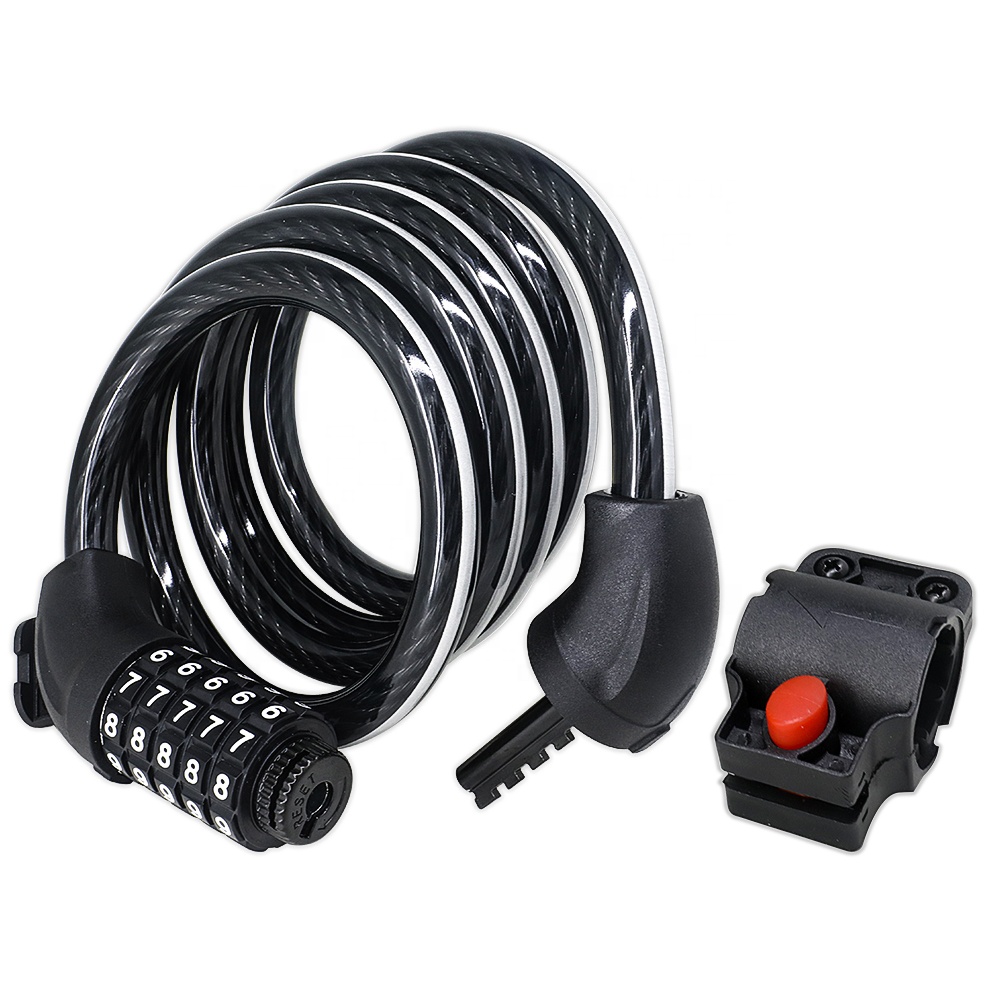 Fuzhou Mawei Xiesheng Electrical Technology Co.,Ltd Passwords Bike Lock Combination Motorcycle Electric Bicycle Cable Lock Steel Coded Bicycle Chain Lock with Reflective Strip
