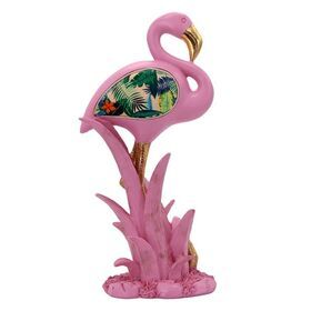 Wholesale garden resin christmas ornaments flamingo pink sculpture for home decoration