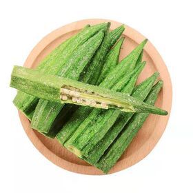 Stylish Healthy Snack VF Dehydrated Dried Vegetables Crunchy Okra Chips