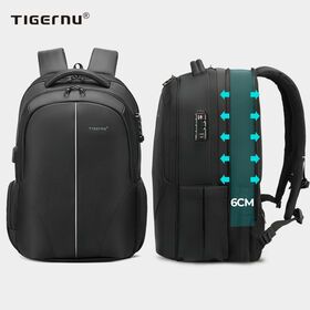 Tigernu travel bag expandable laptop bag back packs mochila antirrobo waterproof TSA lock business laptop backpacks for manPopular