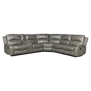 New Arrival Popular Manual Function L Shape Air Leather Sectional Recliner Sofa