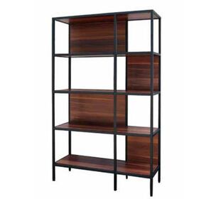 hot selling modern wood wooden China factory price movable book shelf bookshelf for living room