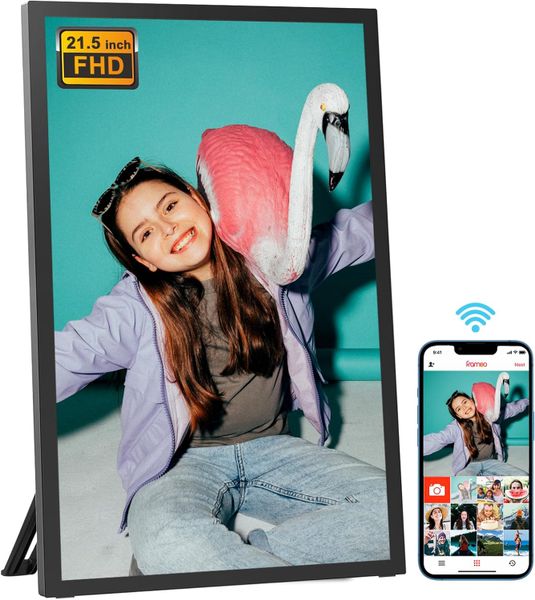 Large stock 21.5 Inch 64GB Storage 2.4G/5G wifi Stand Out with a Distinctive Digital Photo Frame WiFi Digital Picture Frame