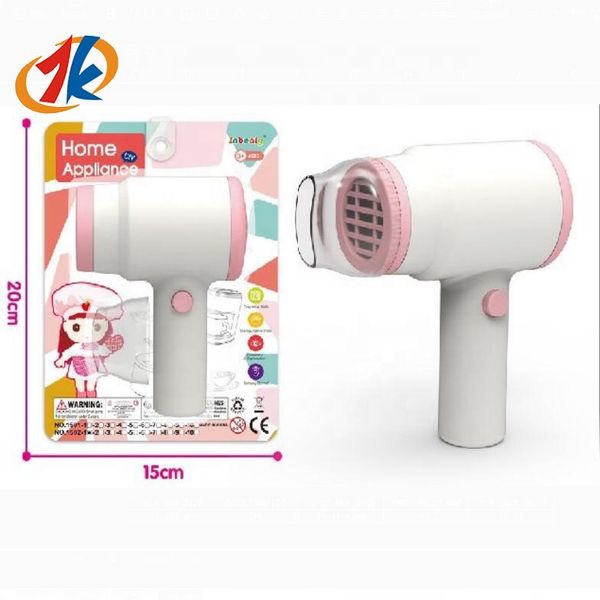 Toys kids 2024 new children's Pre-school fashion girl plastic toys electric hair dryer pink makeup toy