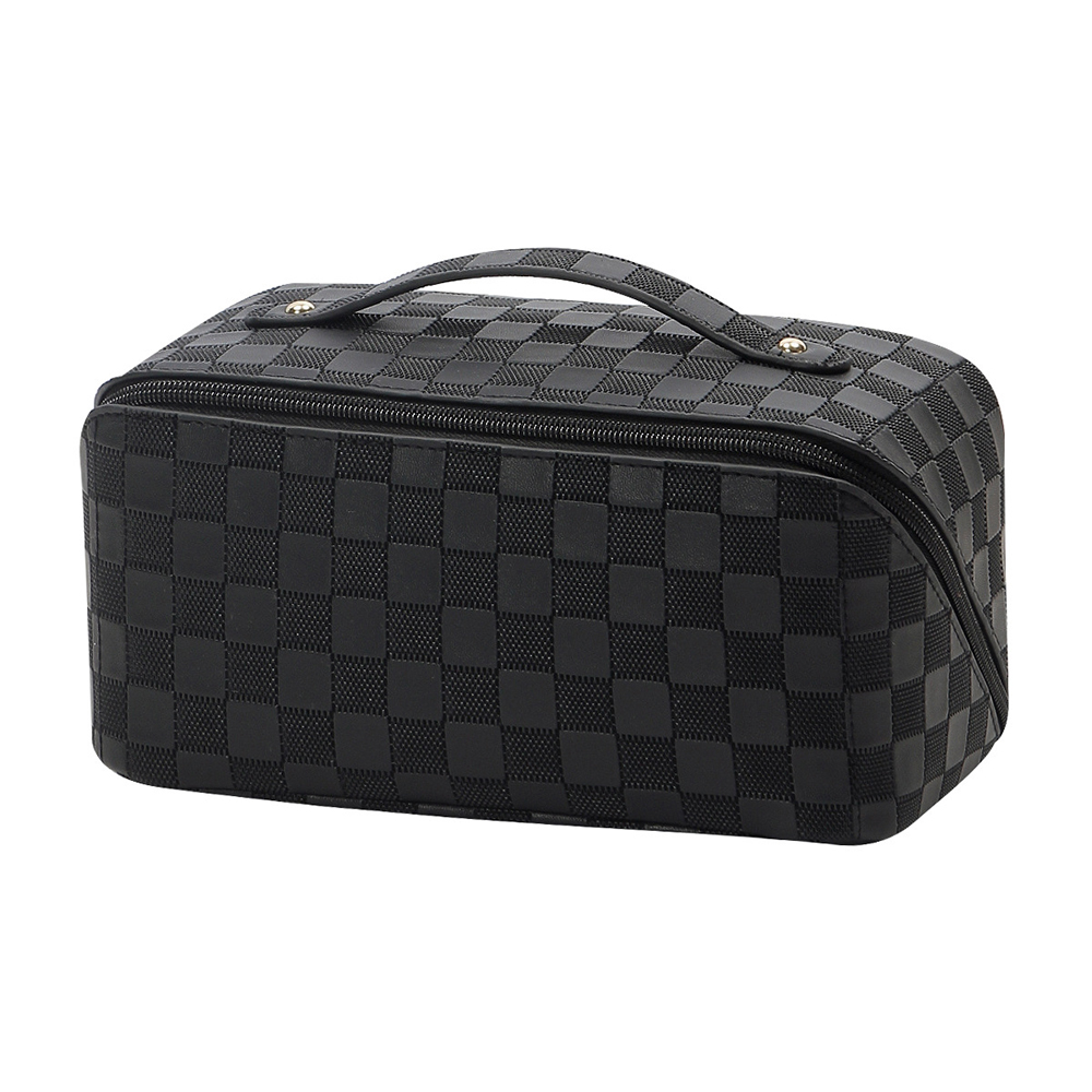 Stylish And Practical PU Leather Travel Cosmetic Bag With Large Capacity  Waterproof Makeup Bag And Handbag For Women