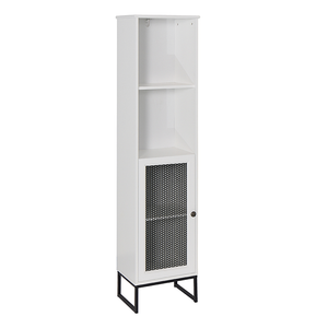 New arrival high quality home white bathroom cabinet MDF pained wooden  floor storage cabinet