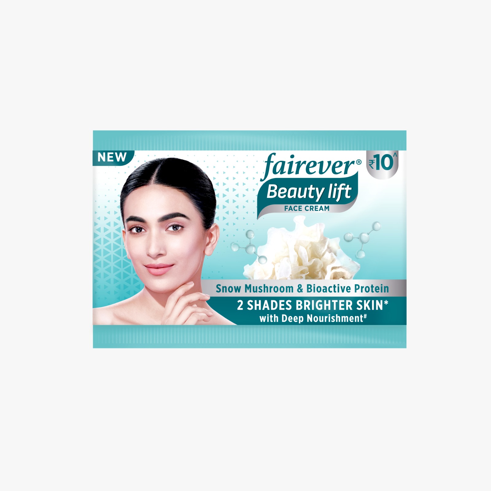 FAIREVER BEAUTY LIFT Face Cream INSTAGLOW Snow Mushroom & Bioactive Protein Brightening Cream Oil Free Fresh Look all day 9G