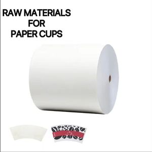 Factory Supplier High Quality Wood Pulp Waterproof Raw Material Paper Roll Pe Coated Paper Roll For Coffee Paper Cups