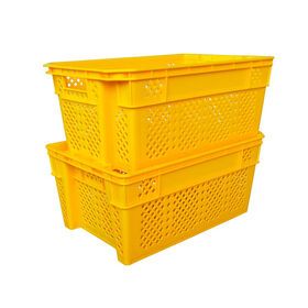 Packaging Mesh Plastic Container Stackable Nestable Reusable Mesh Plastic Crates For Vegetable Fruit