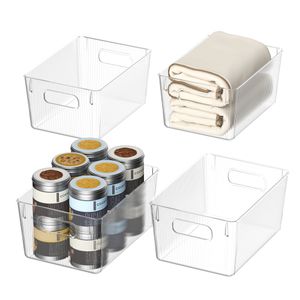 Wholesale Kitchen Organizer Clear Fridge Freezer Storage Organizer Refrigerator Bins Stackable Storage