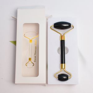 Beauty equipment real natural Xiuyan black jade roller face rolelr facial skin roller massage tool