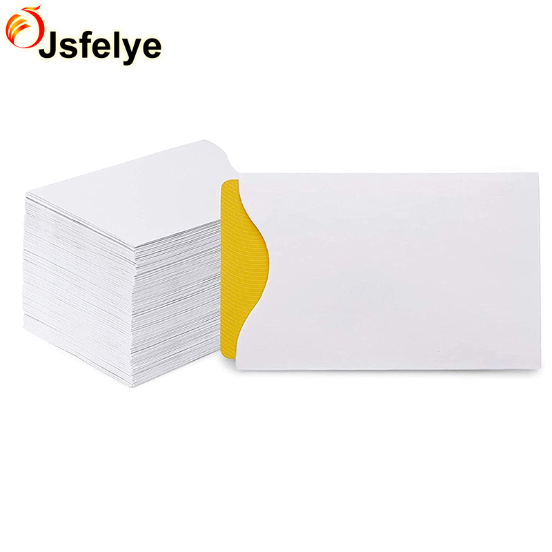 3.5 x 2.3 in White Blank Card Protectors Keycard Envelope Sleeves