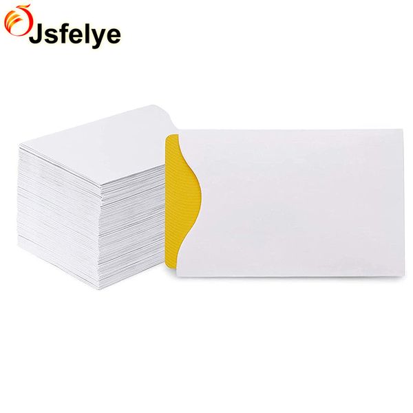3.5 x 2.3 in White Blank Card Protectors Keycard Envelope Sleeves