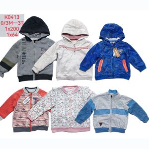Wholesale Mixed Baby Boys Girls Kids zipper hooded Garment Stock Lot Clothes Jackets