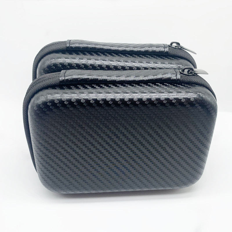 Custom Portable Hard Storage Electronics Charger Power Bank carbon fiber tool EVA Case for USB Cable Case