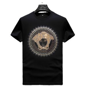 Custom rhinestone clothing manufacturer rhinestone men's t shirt custom logo black clothing rhinestone