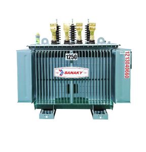 SANAKY hermetically sealed oil-immersed three-phase , two winding transformer 1250kVA, 33kV 0.415kV