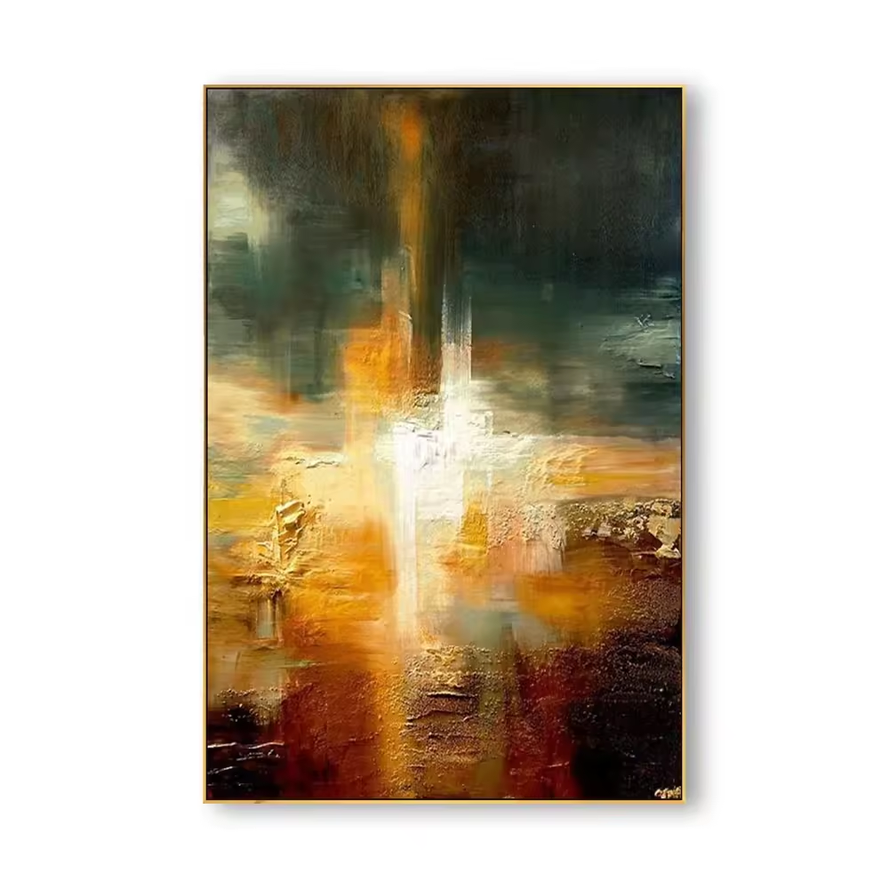 Custom 100% Handmade Painting Large Abstract Thick Oil Painting Hand Painted Acrylic Artwork Wall Art Texture Painting