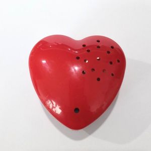 Red heart shaped record sound box portable music box for plush toys and doll
