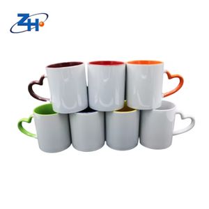 coating mug Children Inside and Handle Color cup Sublimation Mug White Cups Bulk Coffee  Good 11 oz mug