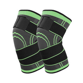 Knee Sleeve Brace With Adjustable Strap Knitted knee support compression sleeves joint support