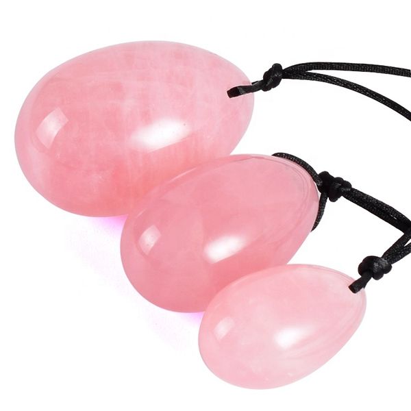 Bulk Energy Healing Rose Quartz Yoni Egg for Kegel Exercise