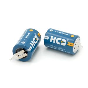 HCB ER14250 Lithium Battery With Pin Medical Device And Automatic Smart Meters 3.6V Lithium Primary Cell