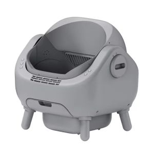 USMILEPET New Design self-cleaning litter box Extra Large Open-Top Automatic Cat Litter Box with APP Control for Multiple Cats