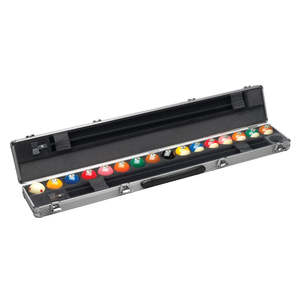Customized Aluminum Pool Ball & Cue Carrying Briefcase 16 Balls Snooker Carrying Case