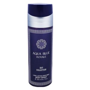 AL SHIYUKH Aqua Blue Men Body Spray Deodorant High Quality Original Oud Scented Perfume 200ml Long-Lasting Oil Direct Export