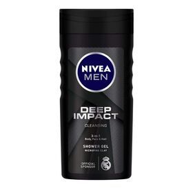 Nivea Men Body Wash Active Clean With Active Charcoal Shower Gel For Body Face & Hair, 250 ml At Best Price