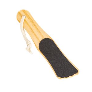 Double-Sided Design Hard Skin Remover Natural Foot Exfoliator Scrubber Callus Remover Tool Wooden Foot Pedicure File