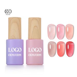 Wholesale good Jelly sheer nude color Gel Polish  Transparent UV Gel Nail polish UV gel OEM