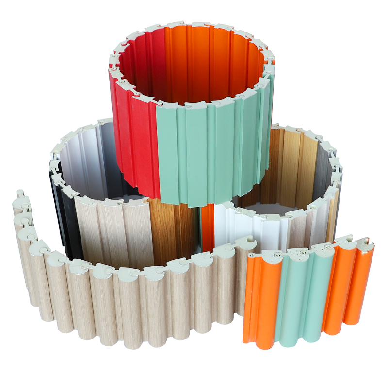 Foshan Tianzhicai Decoration Materials Co., Ltd. Modern Flexible Curved Wall Panel Bending Sheet Arch Shaped Fluted Wall Plate Board for Irregular Walls Columns