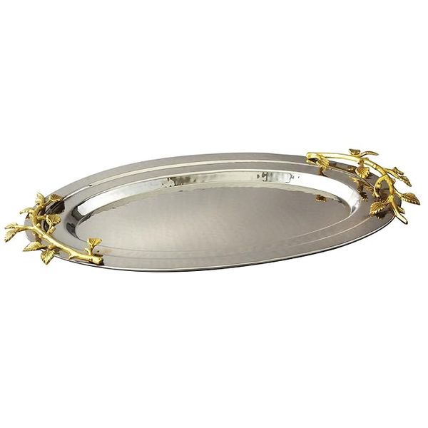 Wholesale Manufacturer Supplier Christmas Decor Tray Home Decoration Metal Tray Tableware Kitchenware Restaurants