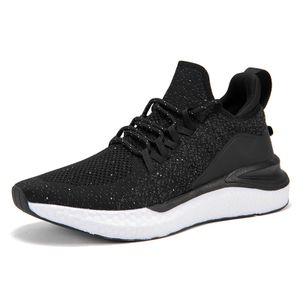 Men's Lightweight Fashion Breathable Mesh Cotton Running Shoes Custom Upper Barefoot Large Size Soft Soled High Spring Sneakers