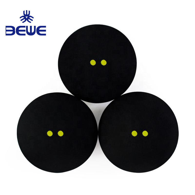 High Quality Customized Logo Wholesale Colored Squash Balls Double yellow dots