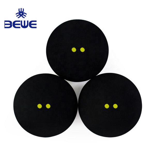 High Quality Customized Logo Wholesale Colored Squash Balls Double yellow dots