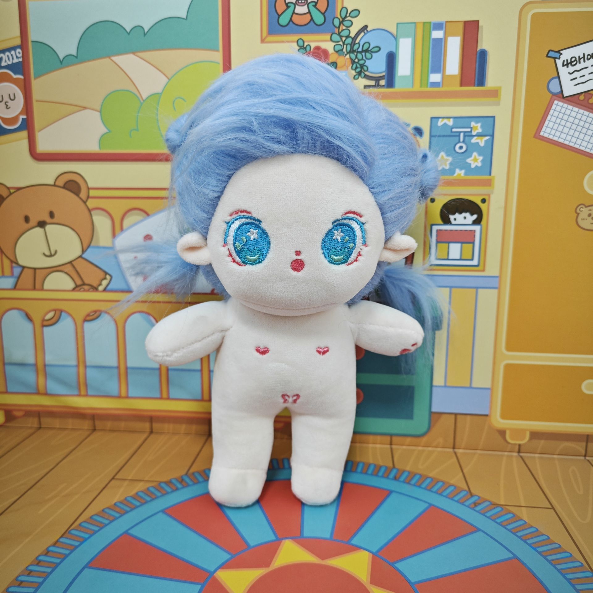 Yiwu Miss You Craft Co., Ltd. New Super Cute Cotton Doll, Soft Body Cute Butterfly Little Girl Dress Up Doll Dress Up Hairstyle Doll