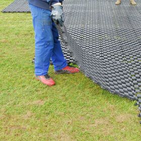 Plastic paving grid for garden used ground grid for soil fixation customized tooling for gravel plastic grid