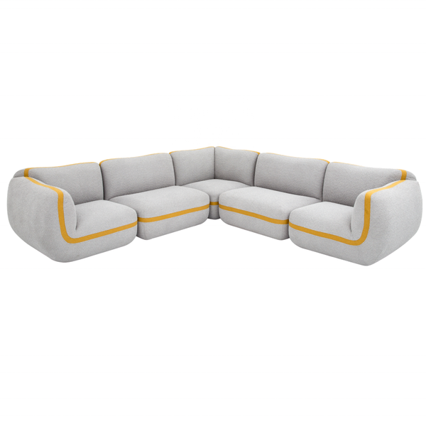 Latest Design Living Room Lounge Furniture L-shaped Comfortable Sofa