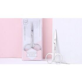 Lameila Beauty Tool Eyebrow Hair Remover Beauty Scissors Wholesale Custom Safety Small Eyebrow Trimming Scissors A0405