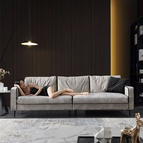 Classic good quality Italian design for long couch living Room sofas modern Leathery cloth sofa furniture office sofa