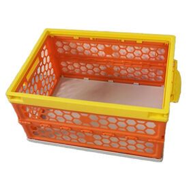 32 Liter plastic material perforated folding storage laundry basket