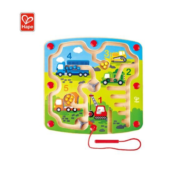 Hape New Design Wooden Best Bugs Magnetic Construction & Number Maze Kids Toys for Kids 24M+