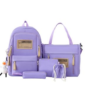 wholesale price 2024 new design Backpack Junior And High School Students Canvas Backpack Travel Bag for long distance