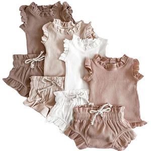 Wholesale Factory Price Baby Clothes Sets Customize Short Sleeve&Pants Pretty New Born Sleeping Wear Girl Baby Clothes Sets